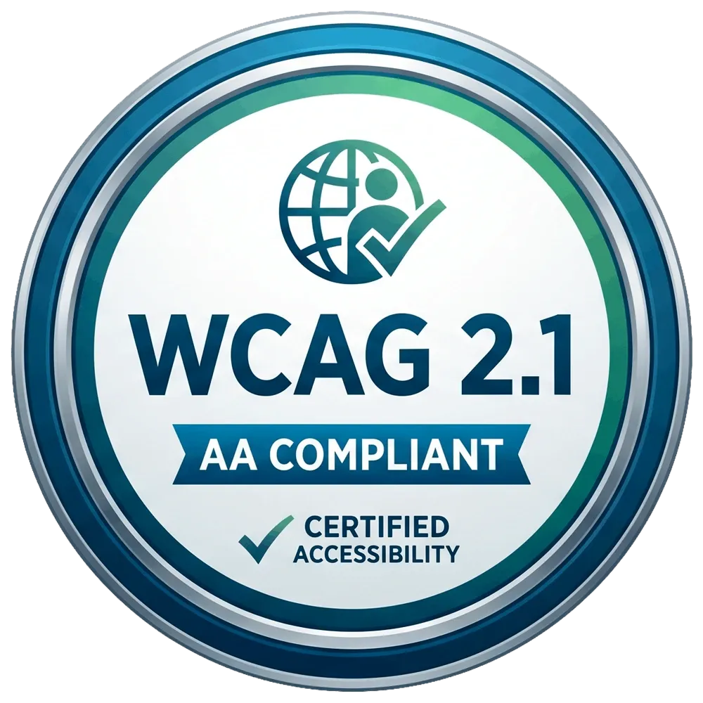 WCAG 2.1 AA Accessibility Badge